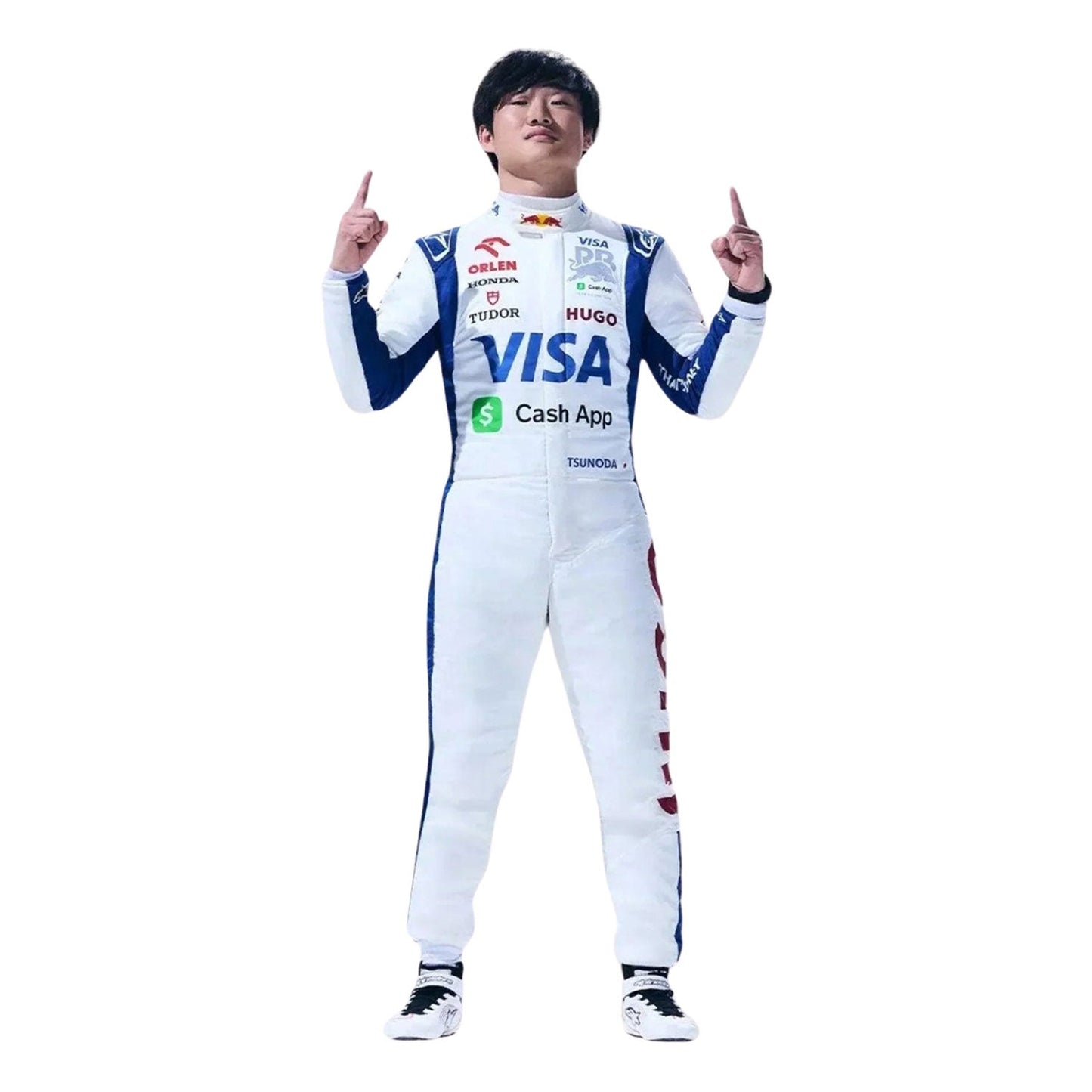 2024 F1 Racing Costume Worn by Daniel Ricciardo & Yuki Tsunoda – Las Vegas GP Team RB
