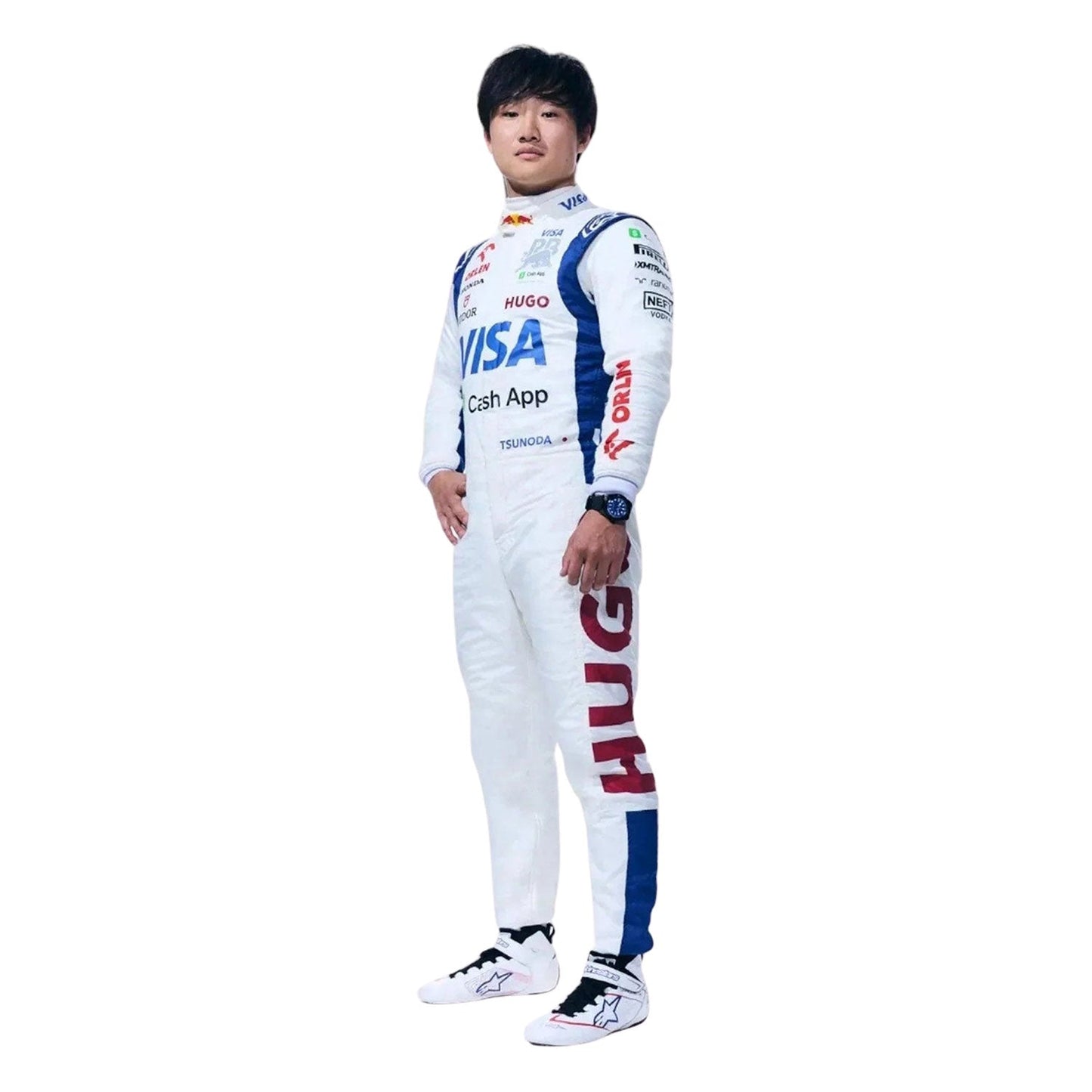 2024 F1 Racing Costume Worn by Daniel Ricciardo & Yuki Tsunoda – Las Vegas GP Team RB