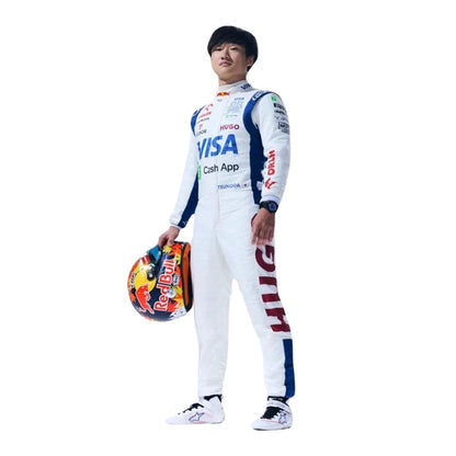 2024 F1 Racing Costume Worn by Daniel Ricciardo & Yuki Tsunoda – Las Vegas GP Team RB