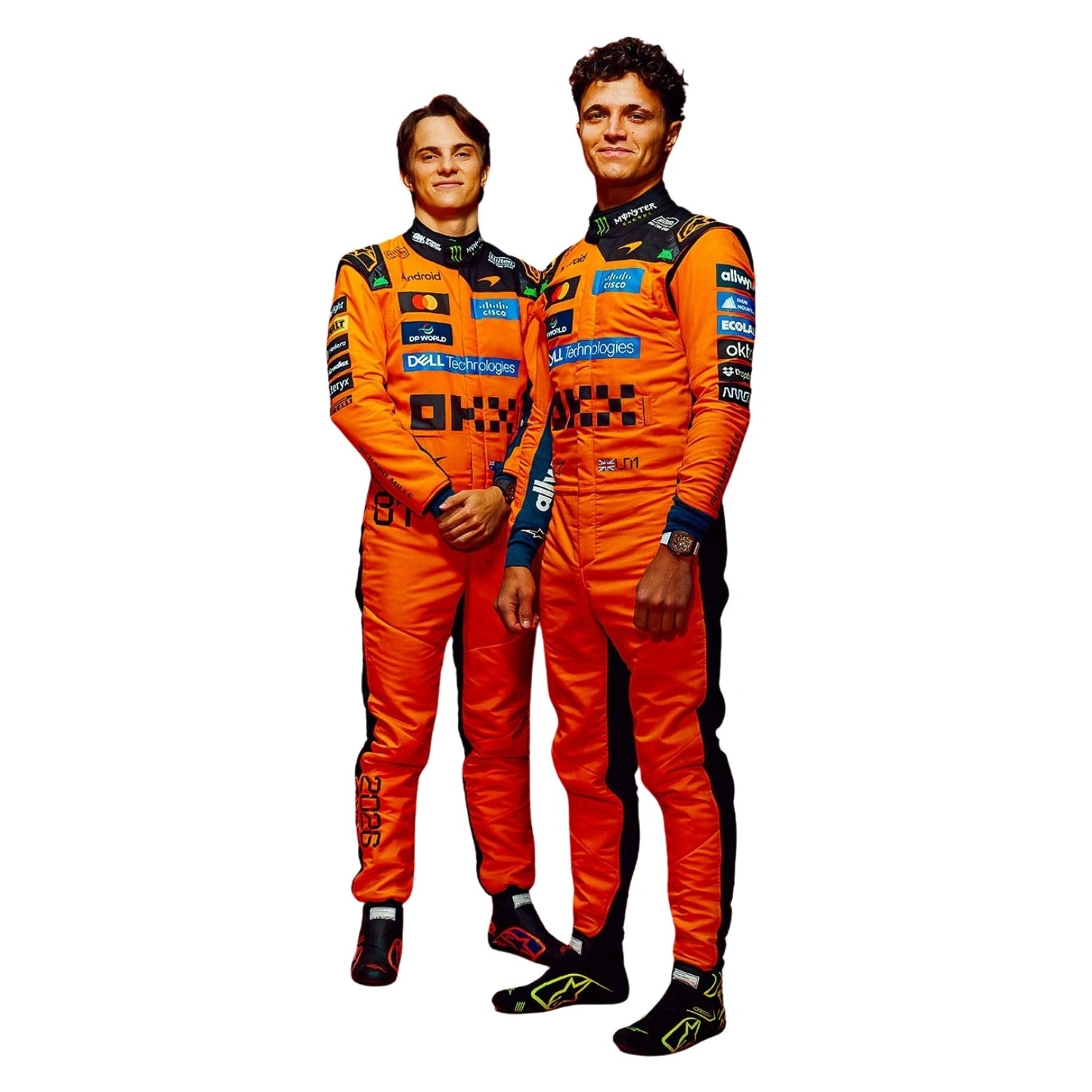 2026 F1 Racing Costume - Worn by Lando Norris & Oscar Piastri  - Team McLaren - Arix Racewear
