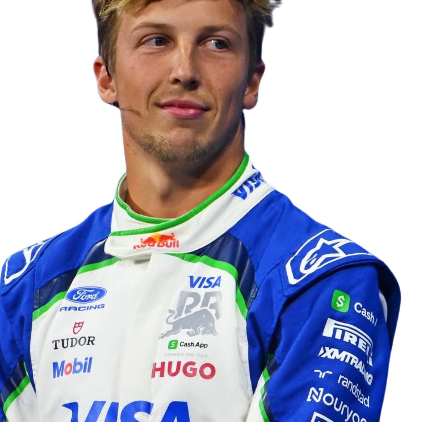 Close Up of 2026 F1 Racing Costume – Worn by Liam Lawson - Team RB