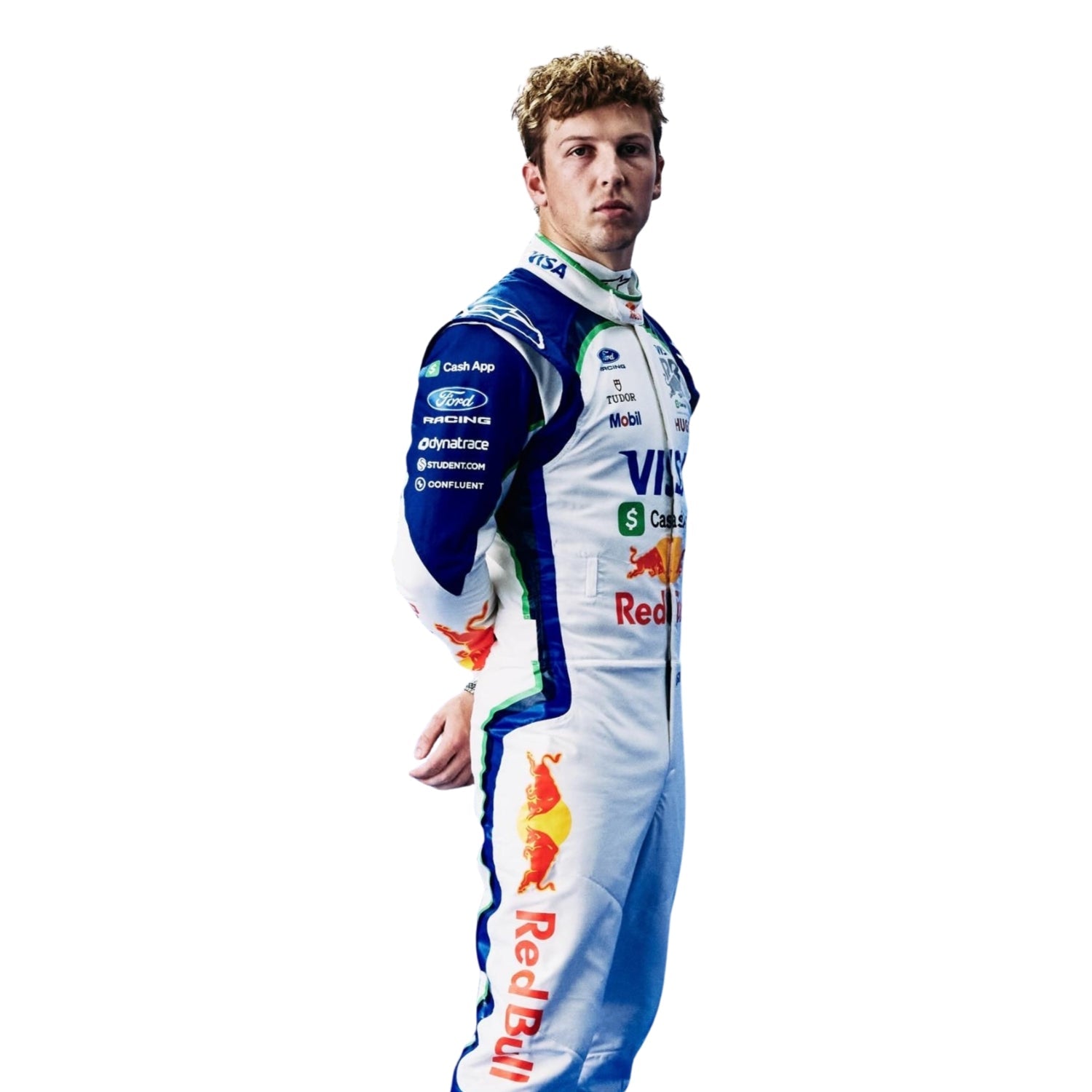Side Profile of 2026 F1 Racing Costume – Worn by Liam Lawson - Team RB