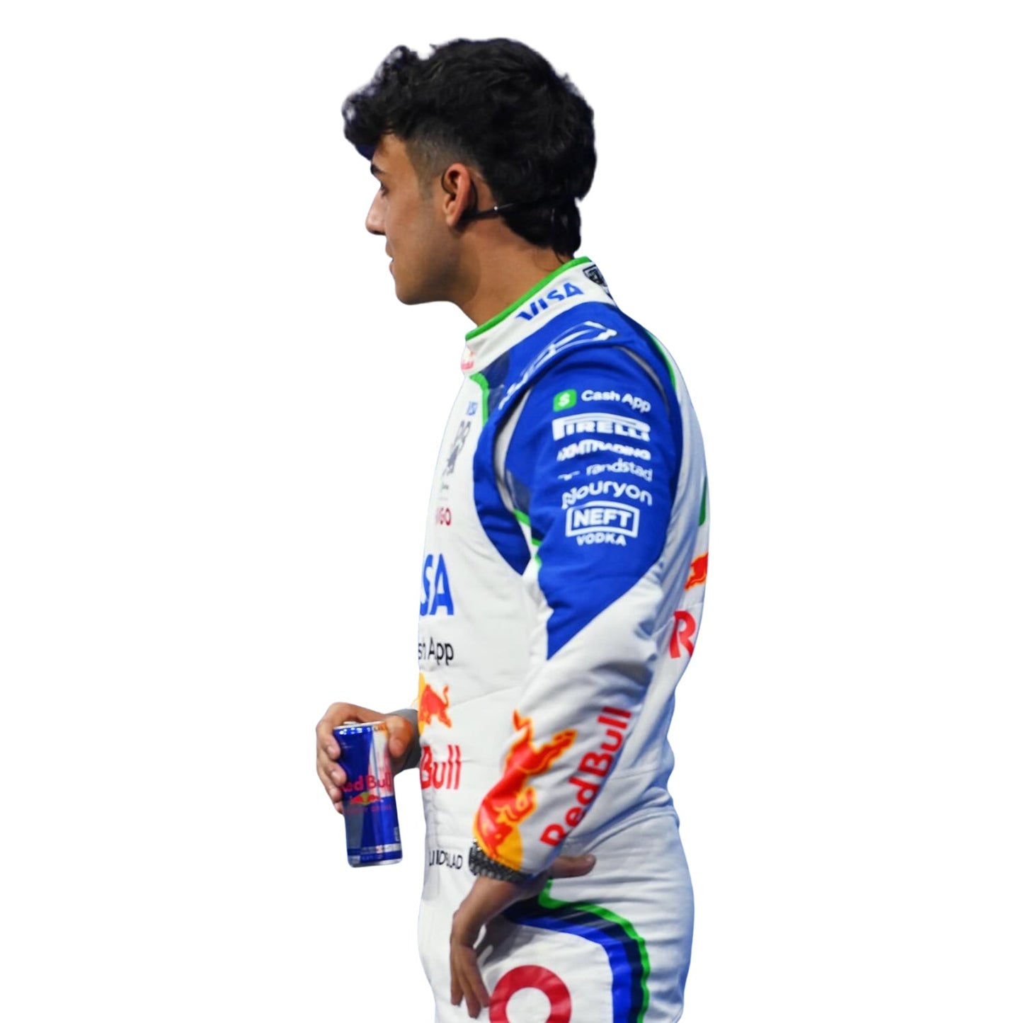 Side Profile of 2026 F1 Racing Costume – Worn by Arvid Lindblad - Team RB