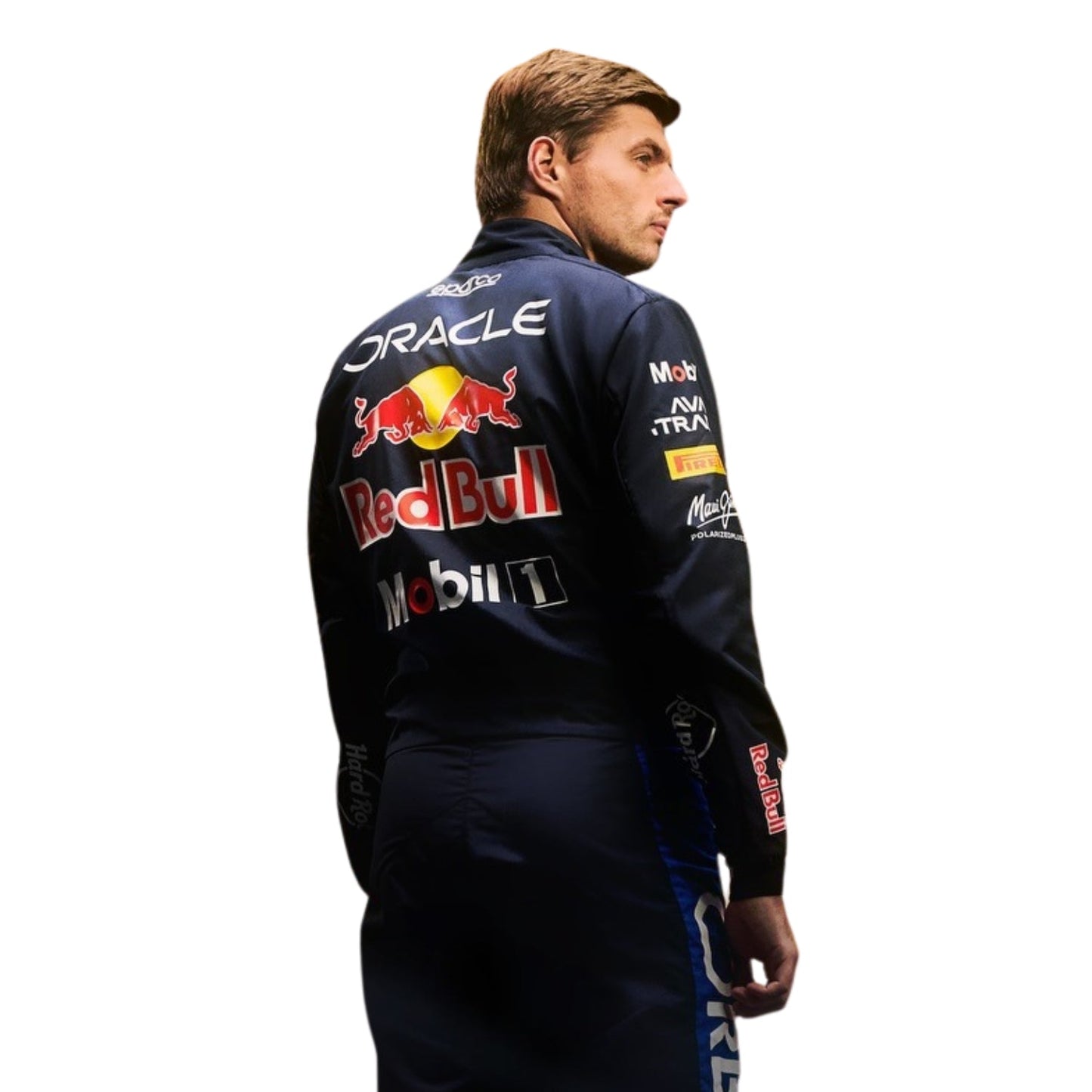 Back View of 2026 F1 Racing Costume – Worn by Max Verstappen - Team Red Bull