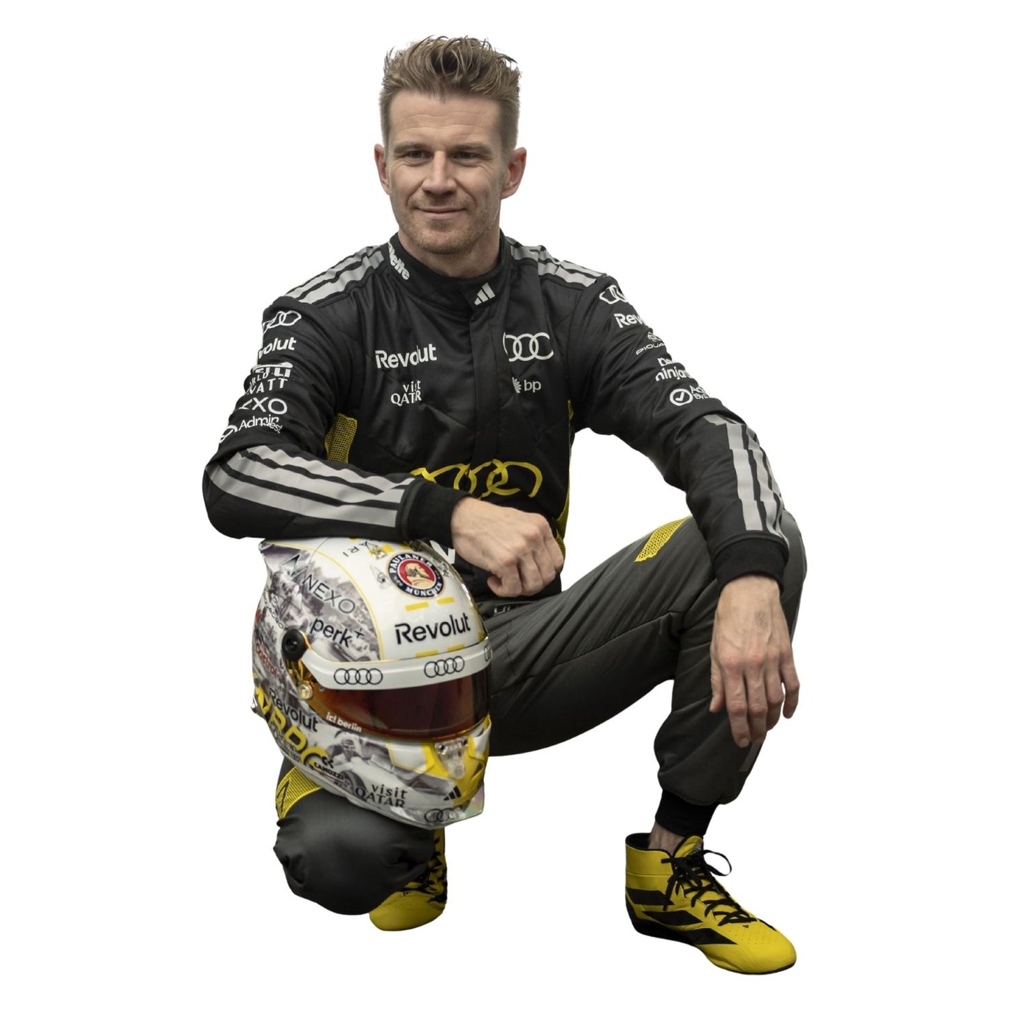 2026 Monaco GP F1 Racing Costume – Worn by Gabriel Bortoleto & Nico Hulkenberg - Team Audi