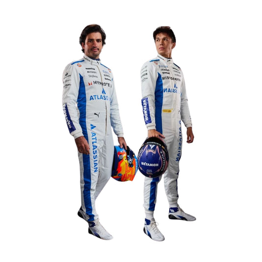 2025 Monaco GP F1 Racing Costume Worn by Alex Albon & Carlos Sainz Jr Team William