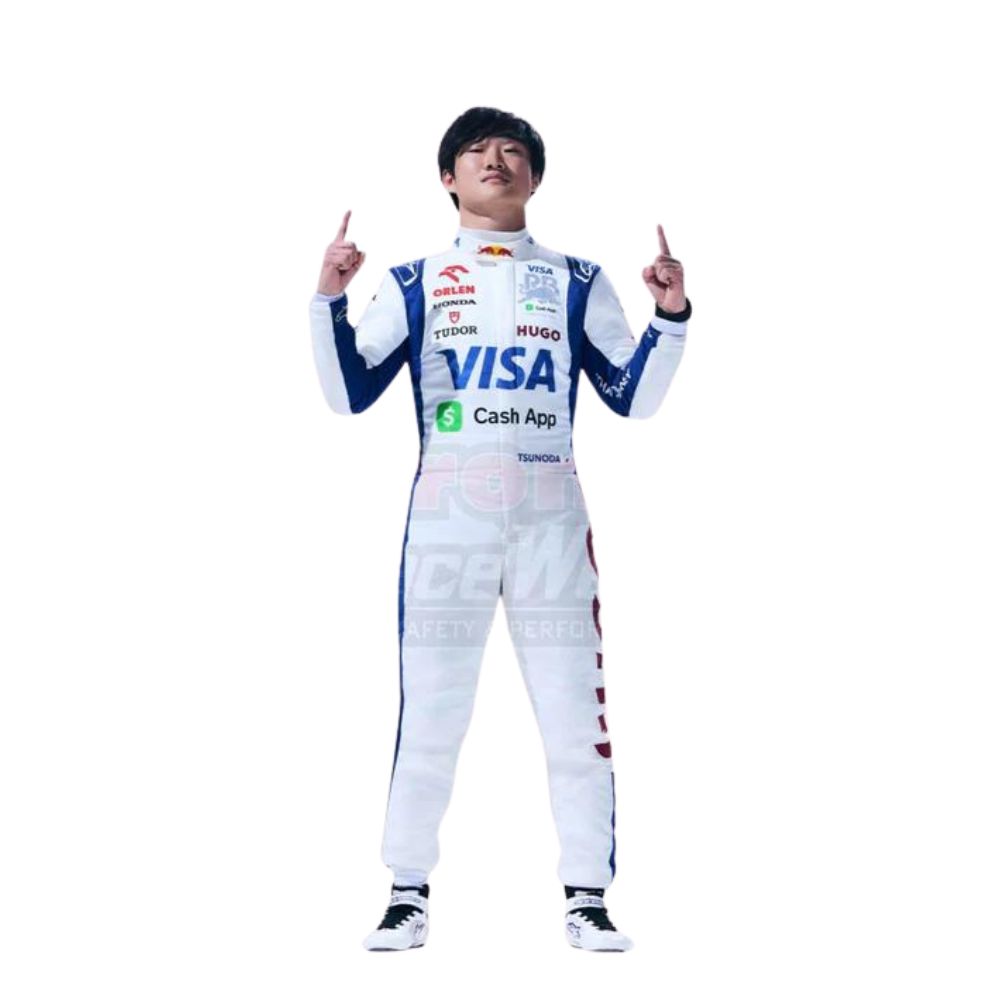 Formula 1 Racing Costume Yuki Tsunoda AlphaTauri 2024-1292