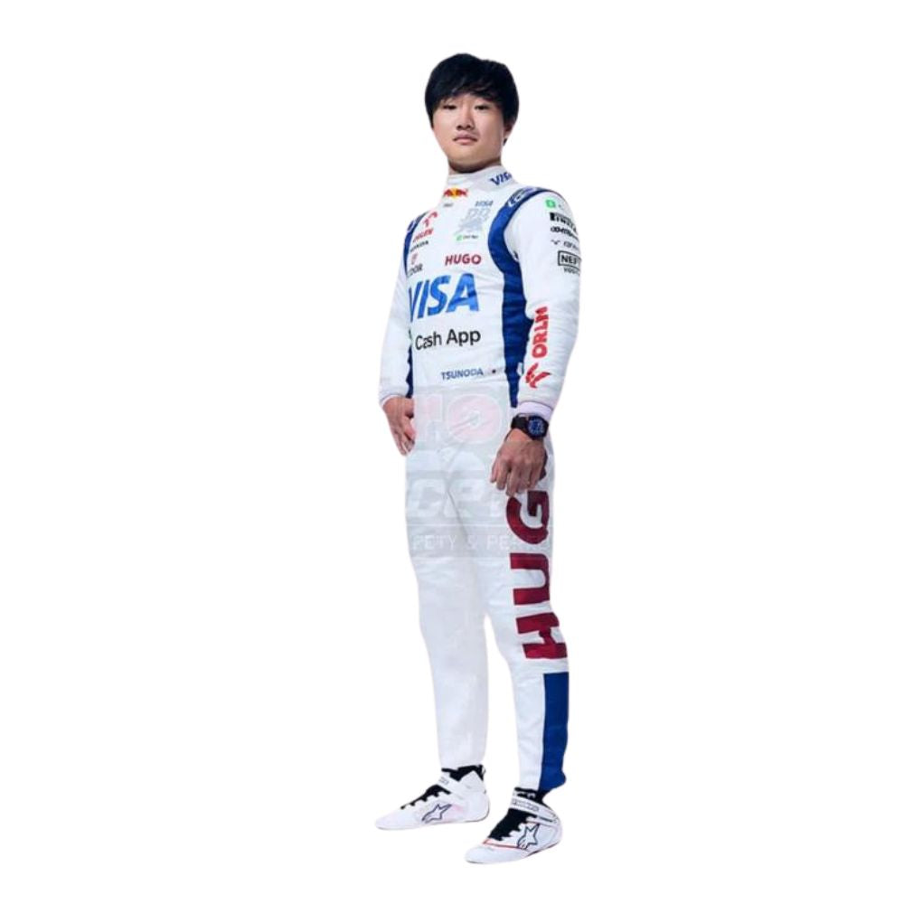 Formula 1 Racing Costume Yuki Tsunoda AlphaTauri 2024-1293