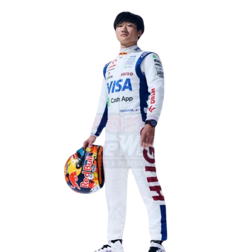 Formula 1 Racing Costume Yuki Tsunoda AlphaTauri 2024-1295