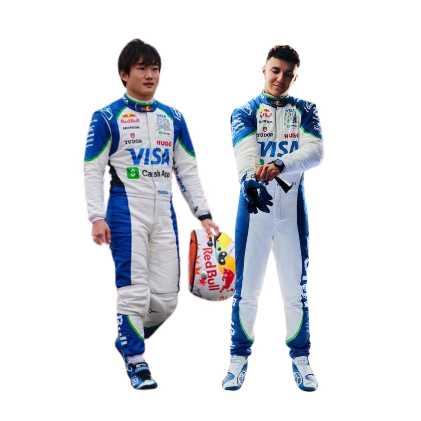 2025 F1 racing costume worn by Isack Hadjar And Yuki Tsunoda Team RB