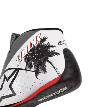 Kevin Magnussen 2023 Miami GP F1 Racing Shoes with palm tree design and visible branding on a white background