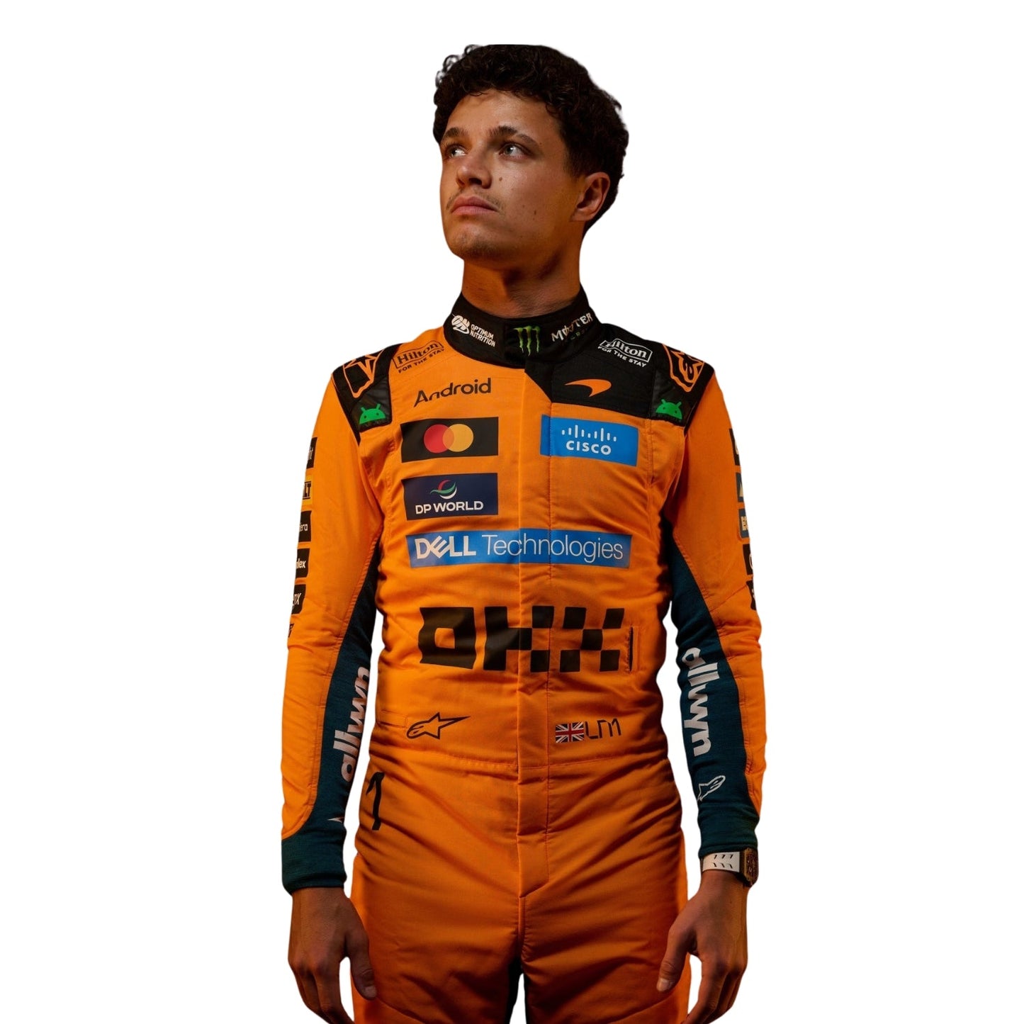 Close Up View of Lando Norris 2026 F1 Racing Suit Team McLaren