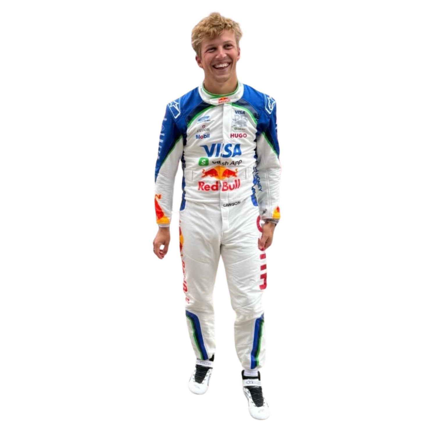 Liam Lawson Wearing 2026 F1 Racing Suit Team RB