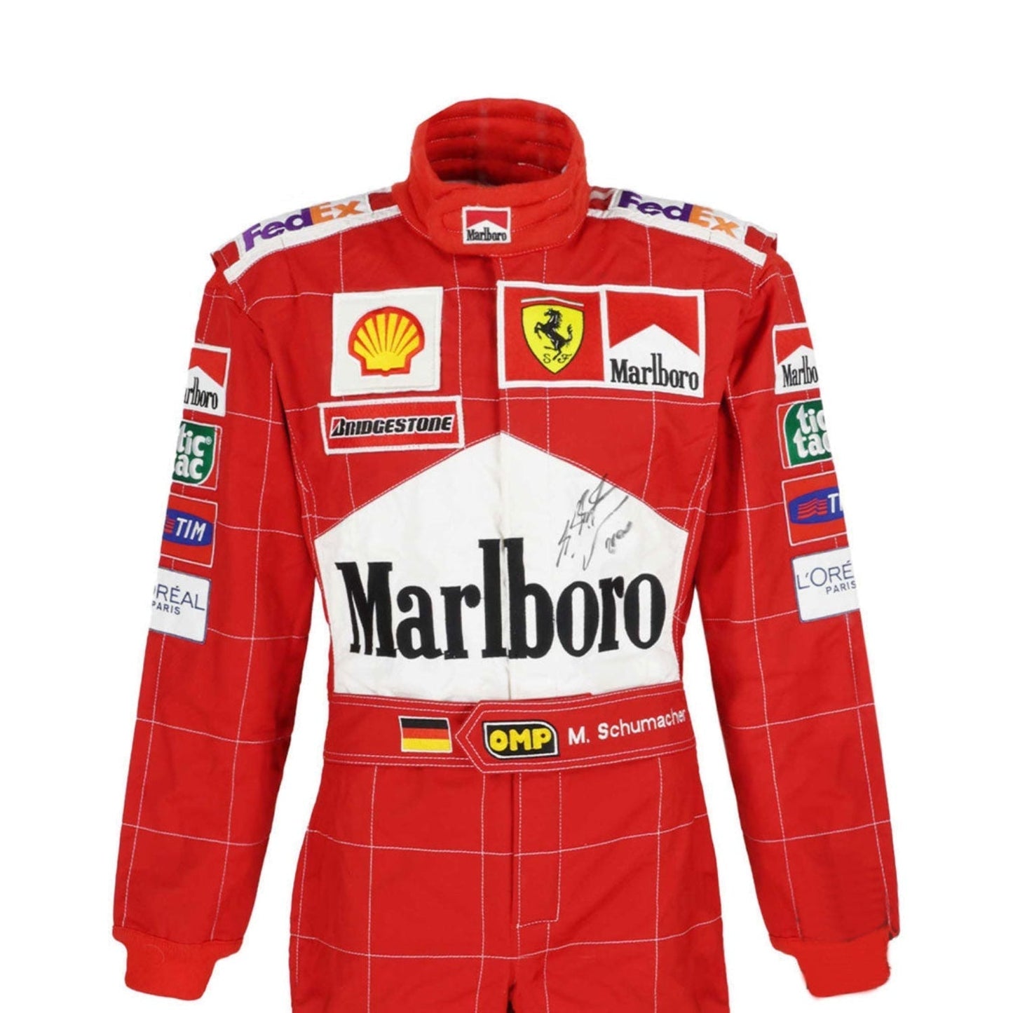Michael Schumacher 2002 F1 Racing Suit Team Ferrari