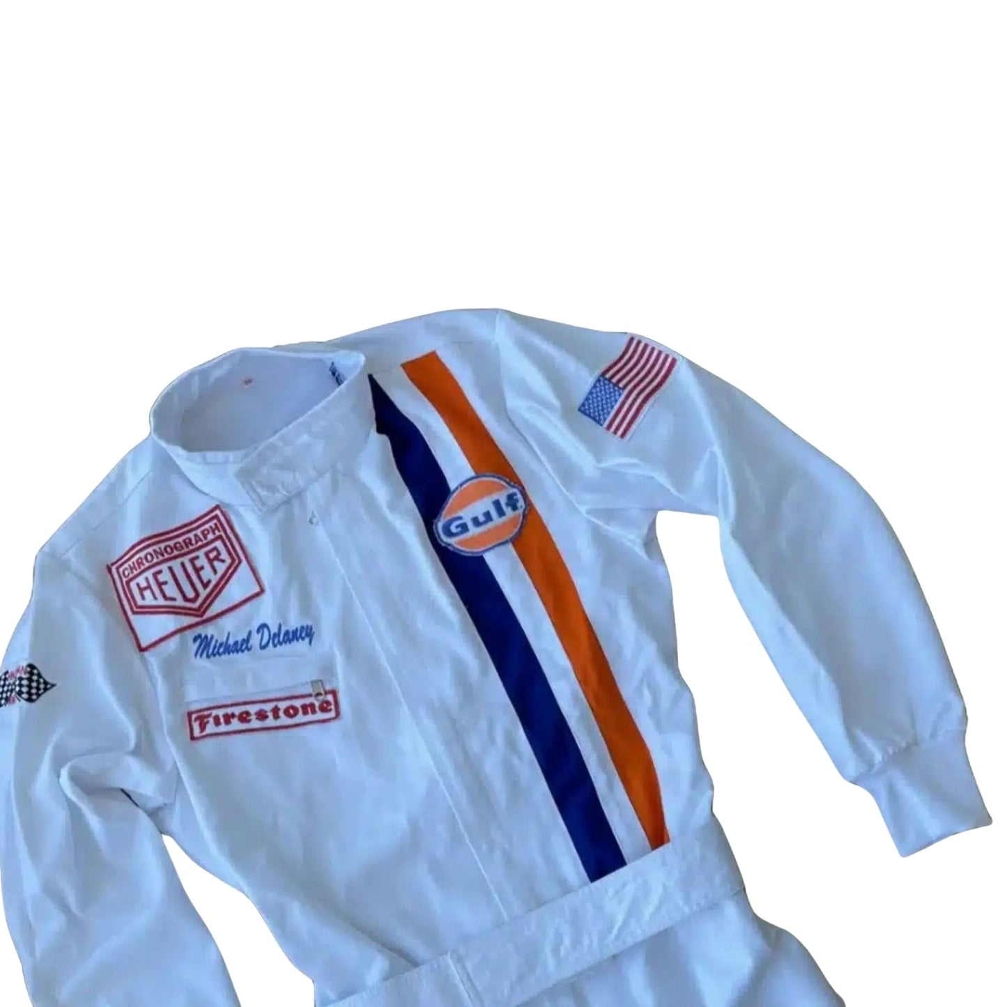 Michael Delaney Steve McQueen Le Mans 1971 F1 Racing Suit Team Porsche/Gulf