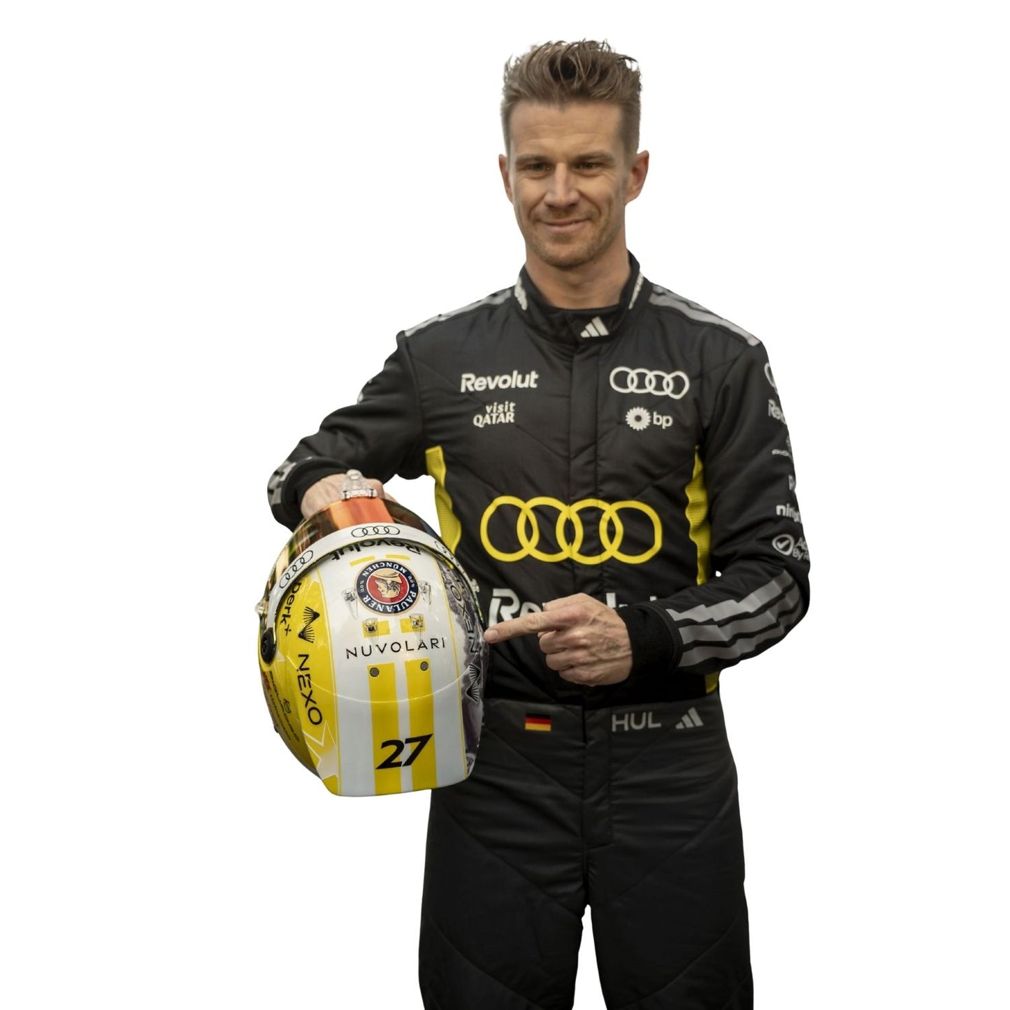 Nico Hulkenberg 2026 F1 Racing Suit Team Audi Monaco GP