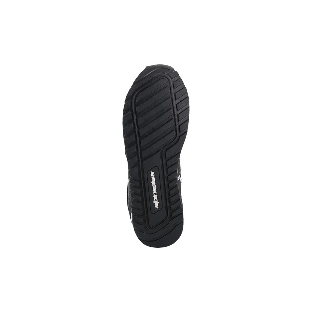 Black RADAR Mechanic Racing shoe sole with brand logo on a white background