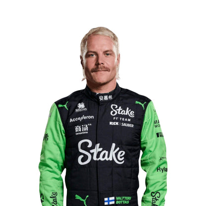 2024 F1 Racing Costume Worn by Guanyu Zhou & Valtteri Bottas – Singapore GP Team Kick Sauber