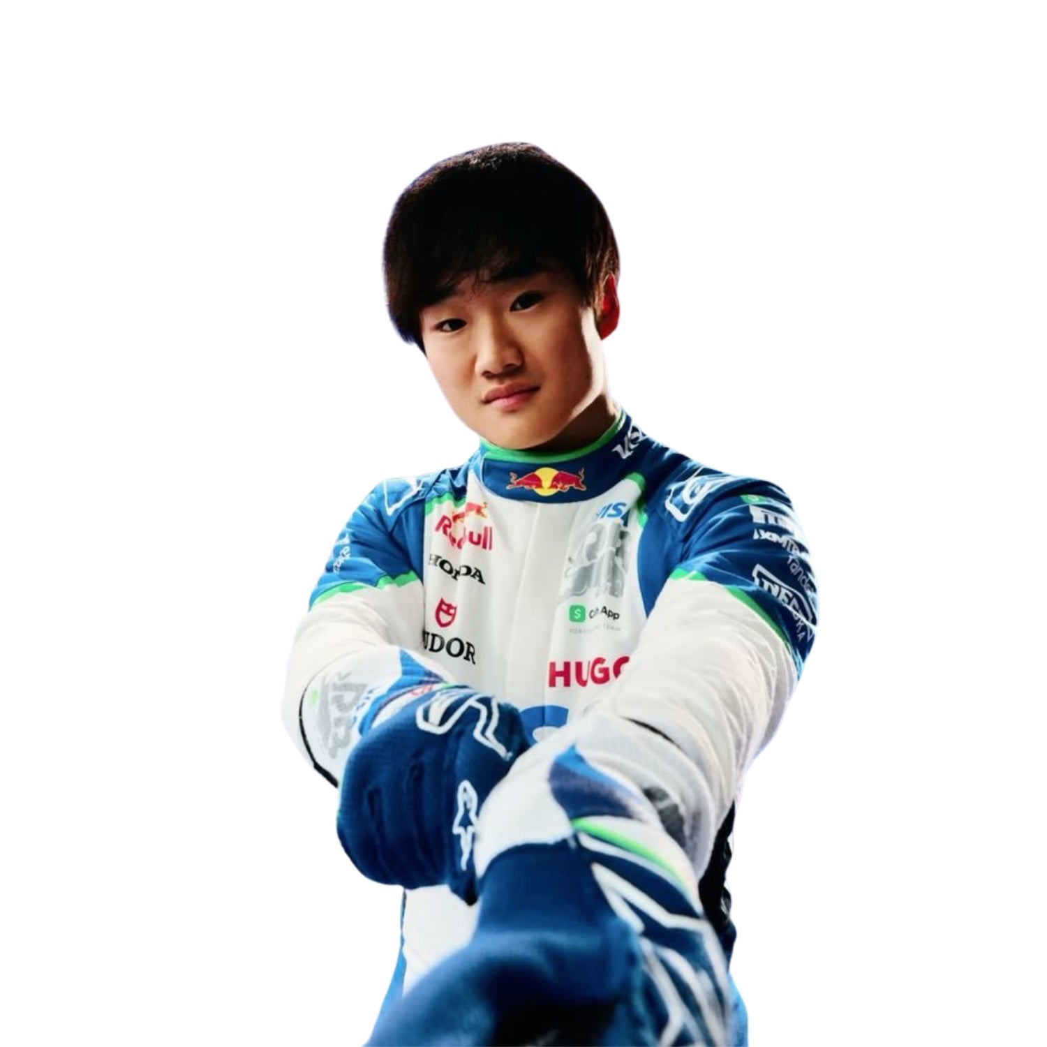 Close-up of Yuki Tsunoda's for the 2025 season, highlighting its unique design elements.
